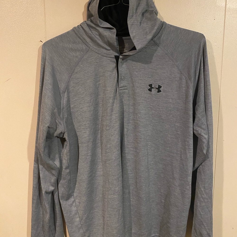 Dri-Fit long sleeve with hood.